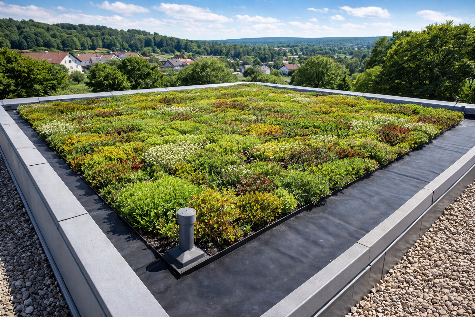 EPDM-Folie für Flachdachbegrünung
